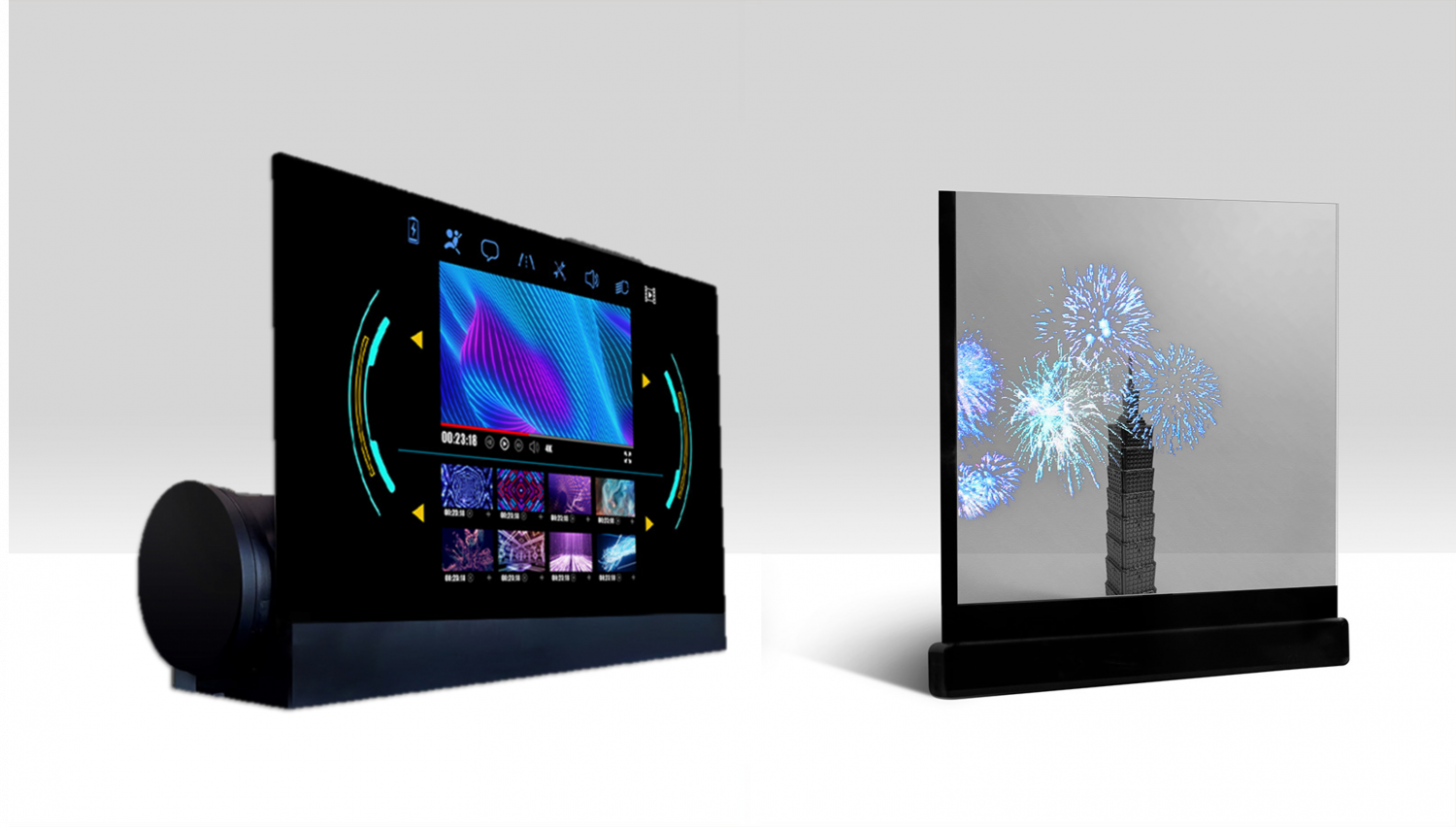 可卷式、折迭性、高透明